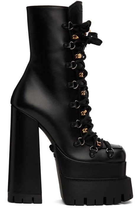 versace platform pumps black|versace aevitas platform boots.